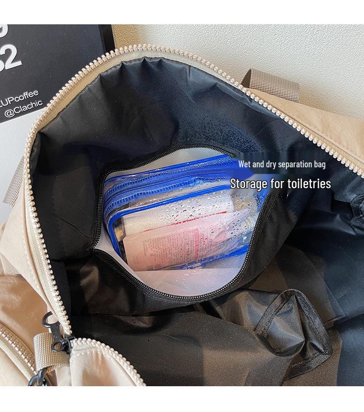 Cross-border Handheld Travel Bag with Wet/Dry Separation, Shoe Compartment, & Fitness/Sports Use.