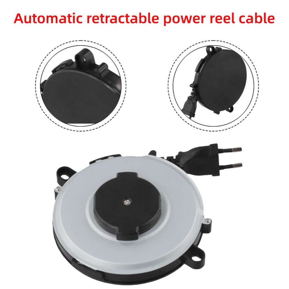 

2 Core Automatic Retractable Electric Cord Reel Portable 1 8M Power Supply Cable Coil Extension For Camping Outdoor Activities China Mainland