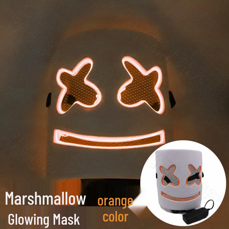 Marshmello LED Glowing Mask for EDM Festivals & Halloween.