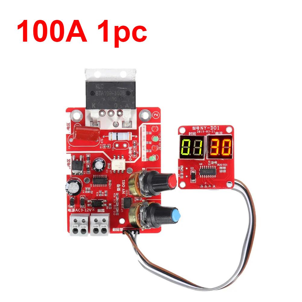 NY D01 Spot Welding Machine Control Board 40A 100A Spot Welding time And Current Controller AC 110V 220V to 9V Transformer Board