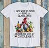 Gnom Ich will nur in meinem Garten arbeiten Lustiges Meme Geschenk T-Shirt M1175