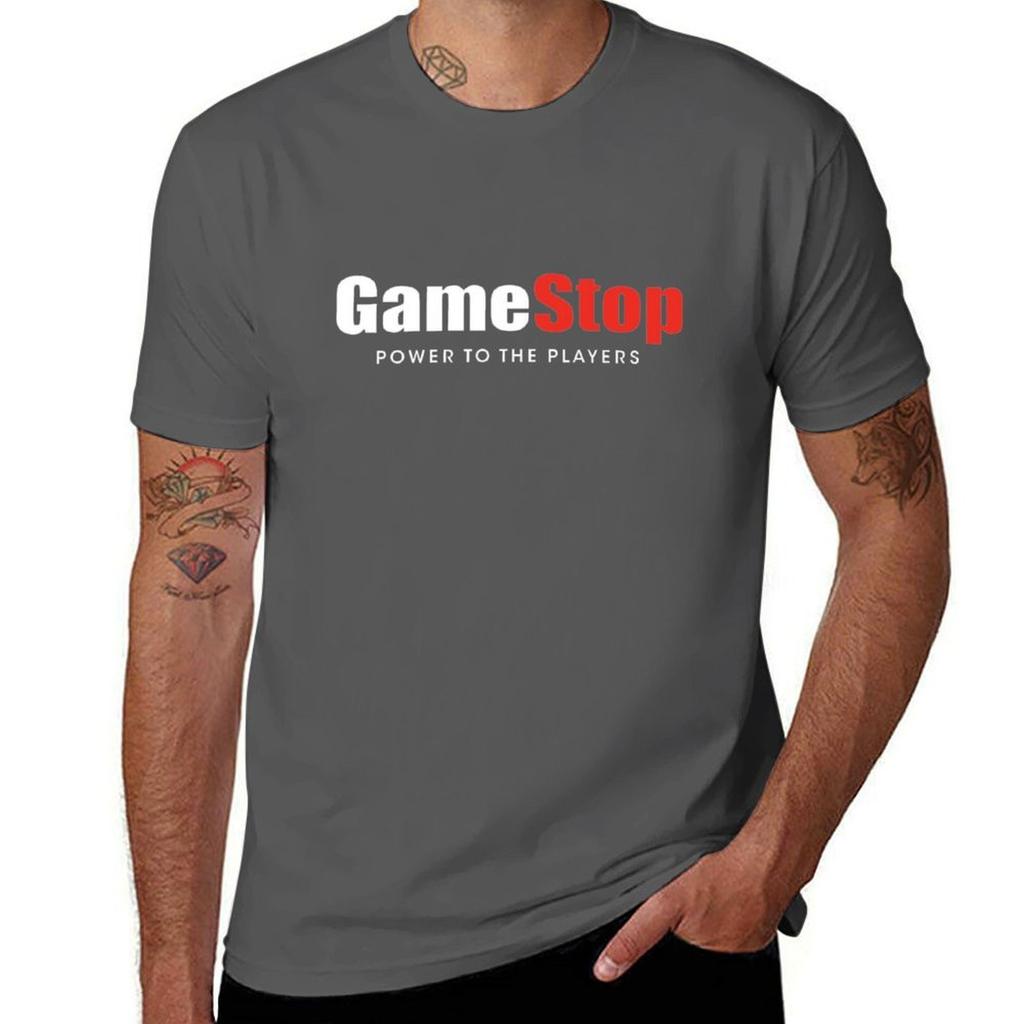 GameStop T-Shirt T Shirts for Man Cotton Funny T Shirt Man Cotton T-Shirt
