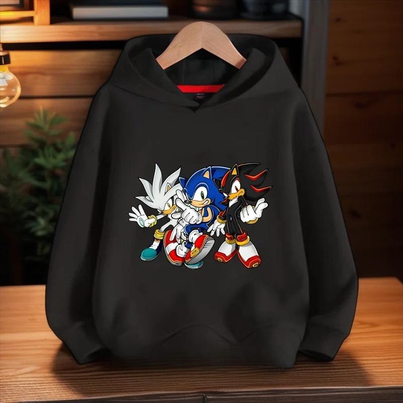 Cartoon Printed Kids Fashion Sweatshirts Casual Versatile Hoodies Sweatshirts Boys