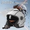 Dual Visors Helmet 3/4 Open Face Motorcycle Helmets Dual Visors Men s and Women s Motorbike Half Helmet For Moped Cruiser