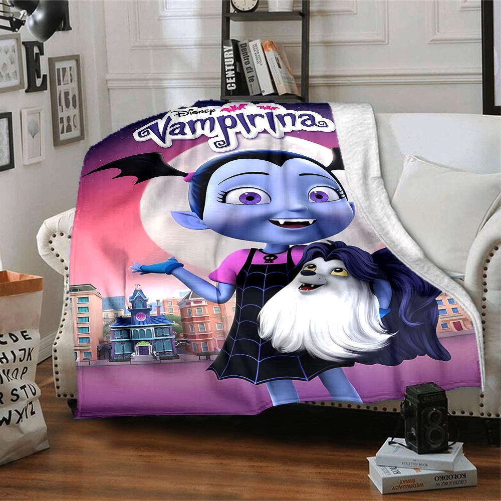 1pc Vampirina2 Blanket, Gift, for Men and Women, Soft Blanket, Good for Sofa Bed Couch Travel, Lightweight Flannel Blanket