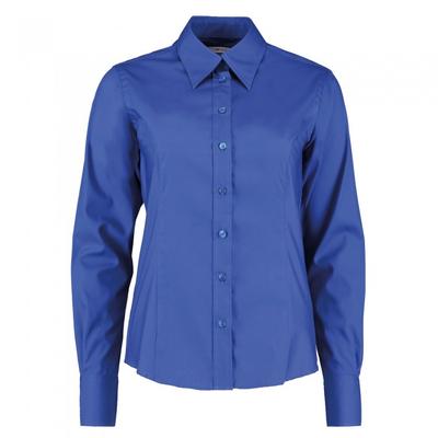Womens/Ladies Corporate Oxford Long Sleeved Blouse