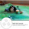 Wakauto Needle Felting Pad 3pcs White Wet Net Felting Handmade DIY Nylon Mesh Cloth Felt Needle Netting Felting Tool for Home Handwork Crafts