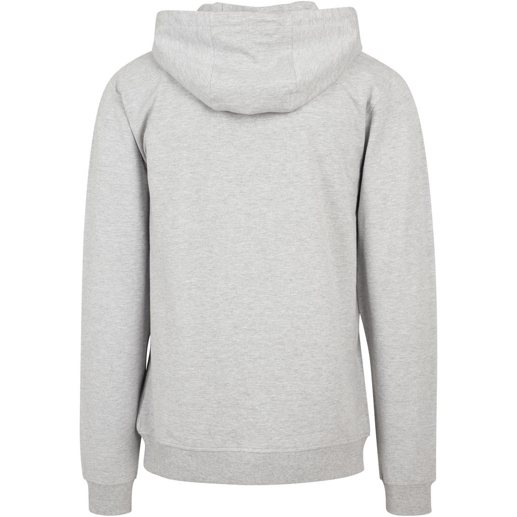 Build Your Brand Mens Heather French Terry Full Zip Hoodie