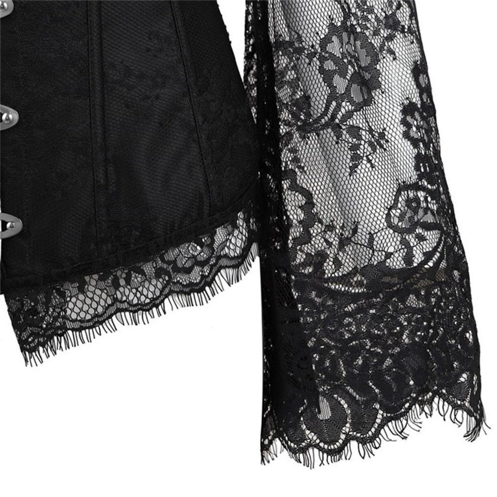 Frauen Steampunk Leder Reißverschluss Goth Stahl Vintage Top Steampunk Bustiers Korsetts