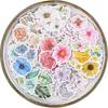 Flower Stickers Set (360 Pieces) - Decorative Colorful Assorted Floral Sticker For Scrapbooking, Kid Diy Arts Crafts, Album, Bullet Journals, Junk Jou