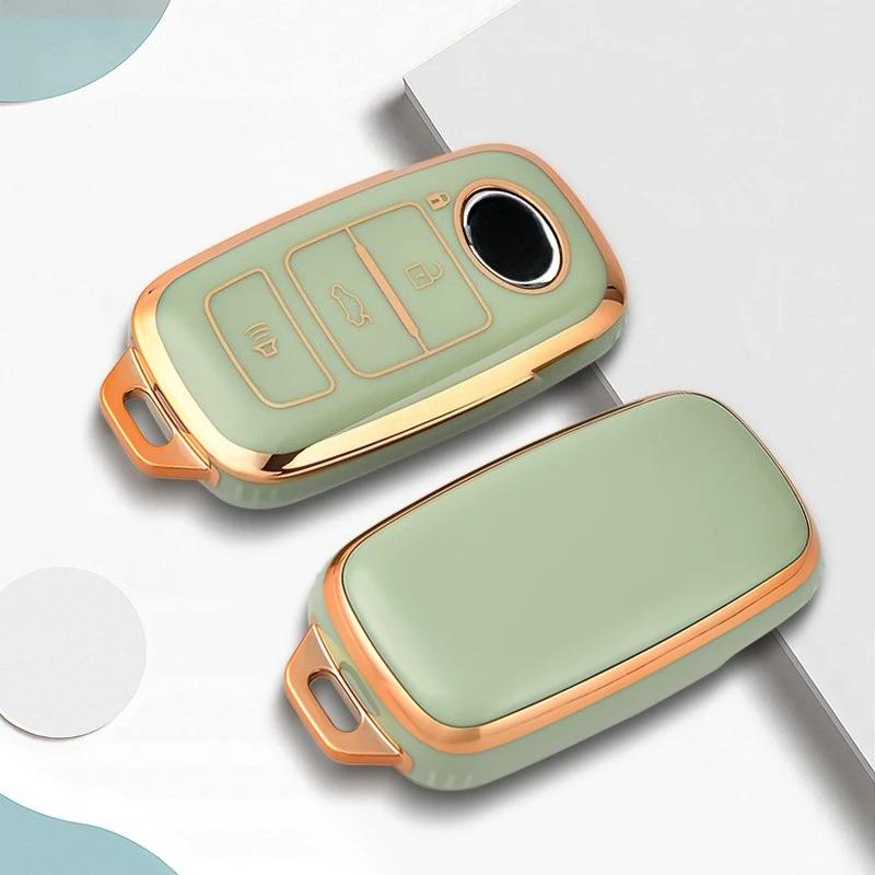 4 Buttons Key Fob Cover For Toyota Perodua Protection Smart Remote Tpu Car Key Case Bag 8 Colors
