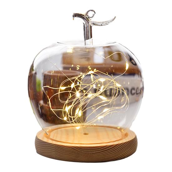 Glaskupa med träbas Klar glaskåpa Dammtät Dekorativ visningskupa för konserverade blommor Miniatyrer Smycken