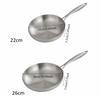 Frying Pan Reusable Nonstick Stainless Steel Frying Pan Dishwasher Oven Safe Suitable for Home Restaurant Cooking Kitchen Tools