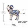 Elegant Sheep Brooch Enamel Painted Fashion Brooch Pin Durable Lapel Pin  Easter Outfit Decoration