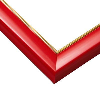 [Made In Japan] Wooden Puzzle Frame Gold Line Shine Red (18.2 X 25.7cm, No. 1-Bo, B5 Size) UV Protection