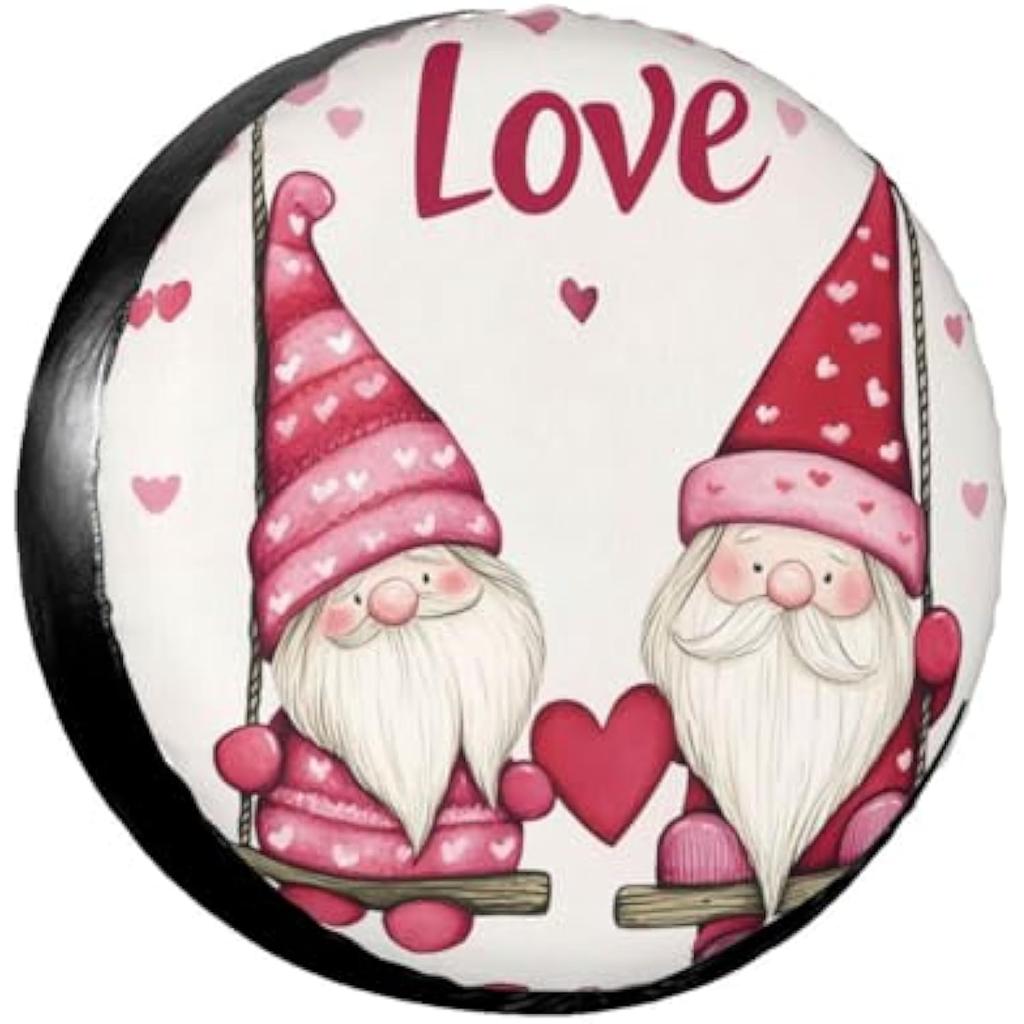 Tire Cover Trailer RV SUV Camper Heart Wheels Protector Weatherproof Outdoor