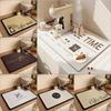 American Retro Print Coffee Machine Drain Pads Kitchen Tableware Absorbent Drain Pad Placemat Desktop Decor Insulation Pads