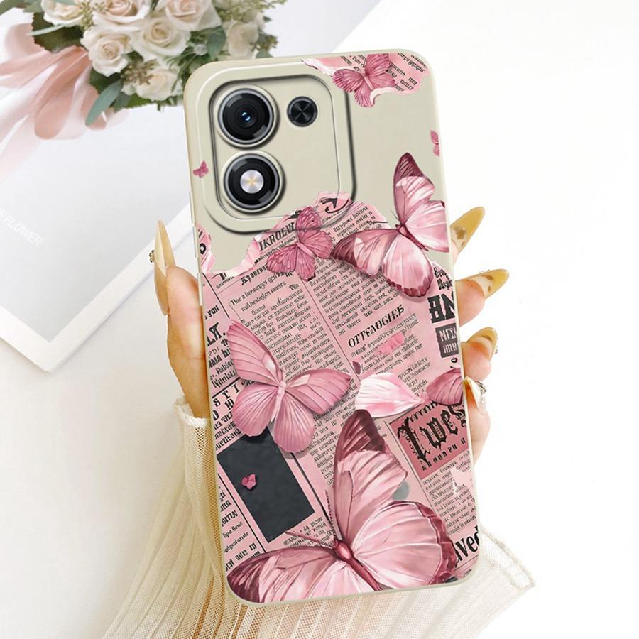 For Honor X70i X 70i 5G Case Luxury Flower Bow Painted Cover Case for HonorX70i ABR-AN00 Silicone Casing Shell Back Cover