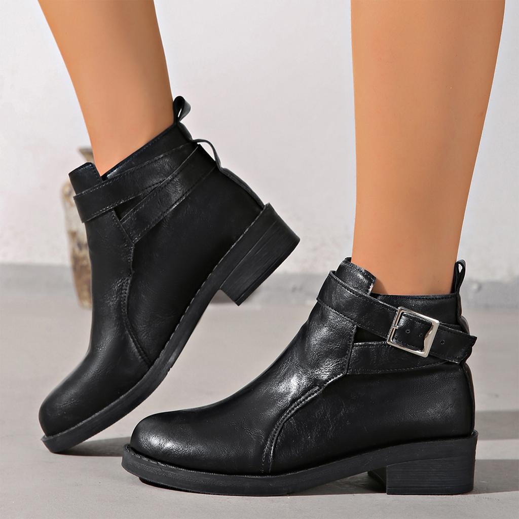 Women's Fashion Mid-Calf Boots with In British