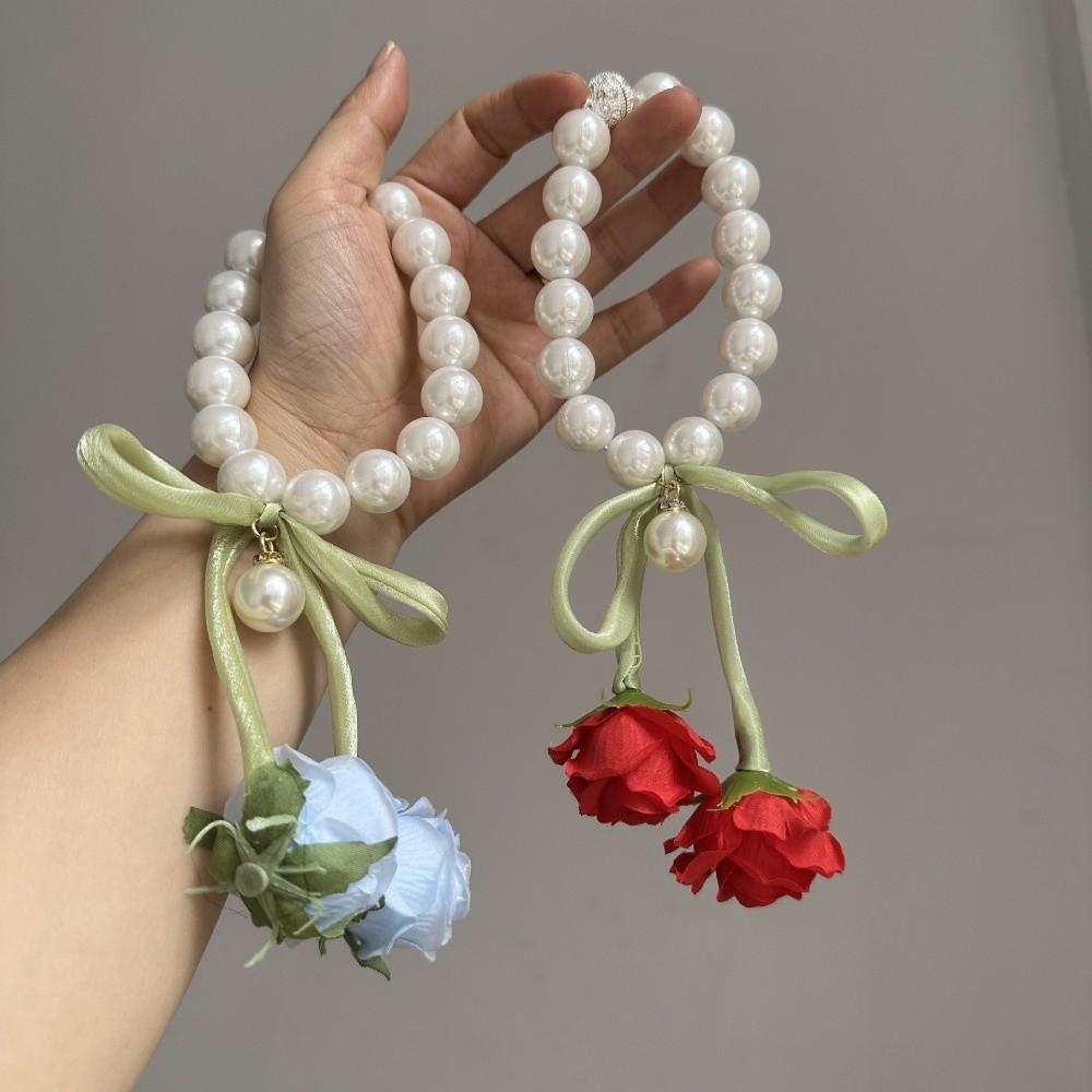 2PCS Decorative Rose Curtain Straps Portable Curtain Binding Curtain Buckle Living Room