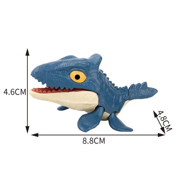 Jurassic Finger Dinosaur  Tyrannosaurus Model Toys For Kids Finger Biting Dinosaurs Movable Joints Dinosaur Toy For Boy Gift