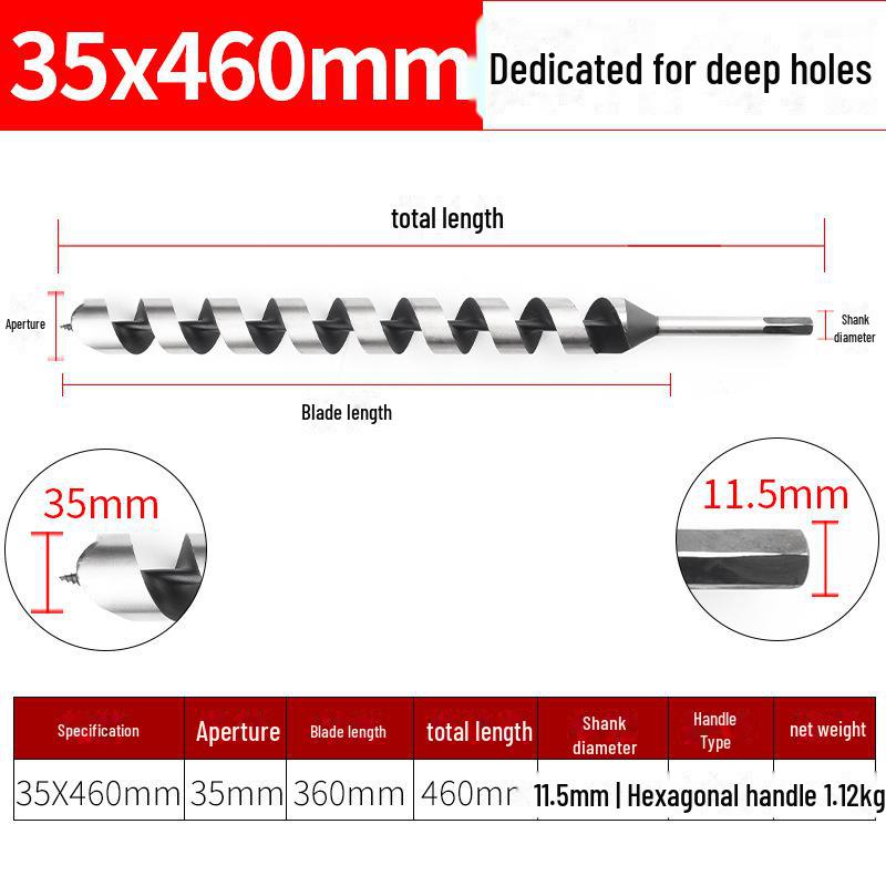 

Четырехгранное сверло по дереву с шестигранной ручкой для дверных замков и ящиков