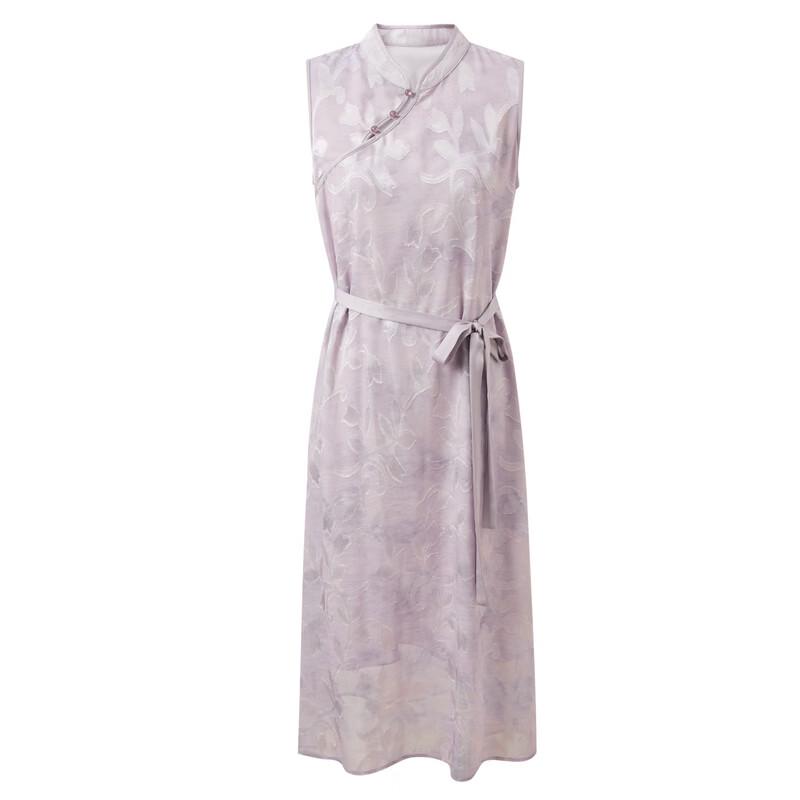 Sancai 2026 Summer New Chinese Style Sleeveless A-Line Dress