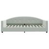 VidaXL Lit de repos gris clair 90x200 cm velours 354136