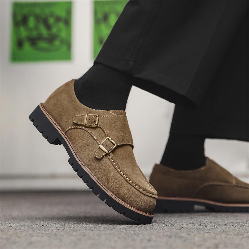 Fashion Retro Thick soled Men's Shoes Minimalist British style Office and Daily work Outdoor casual fashiona street shoes quality luxury