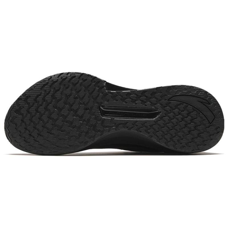 Anta Comfortable Fabric Non slip Lightweight Low top Running Shoes Men's Black Sneakers 912345581-1