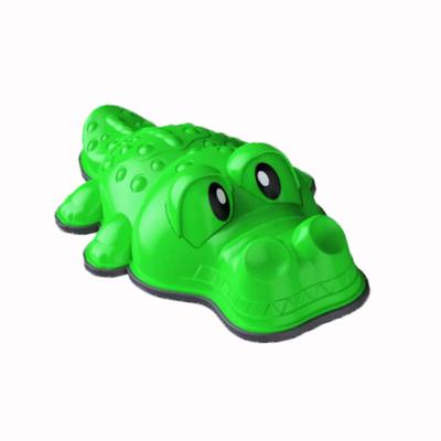 Smyslová stezka říční kameny Krokodýl - zelená