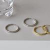 BF CLUB 925 Silver Earrings For Women Trendy Gold Circle Earring Jewelry Prevent Allergy Party Accessories