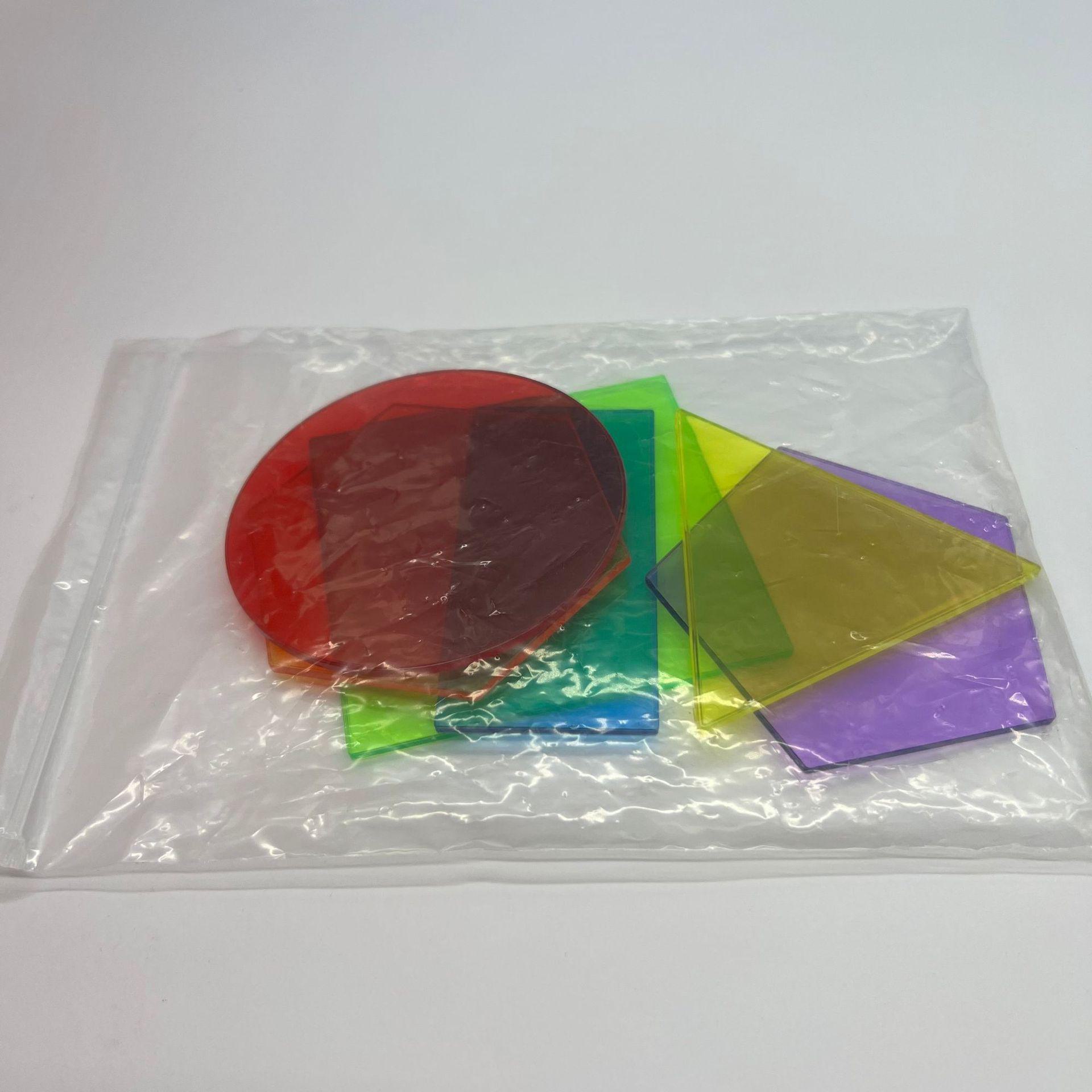 

Прозрачные геометрические строительные блоки: Развивающие игрушки Монтессори для раннего обучения и развития познавательных способностей детей