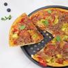 Bakeware Baking Tool Carbon Steel Non-Stick Pizza Baking Pan Mesh Tray Plate Round Deep Dish Pizza Pan Tray Mould
