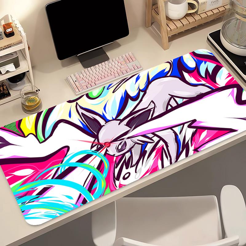 Anime Mouse Pad xcm Pokemon Gaming Accessories Gabinete Gamer PC Computer Desk Mat Non Slip Keyboard Pad Tablet Big Mousepad