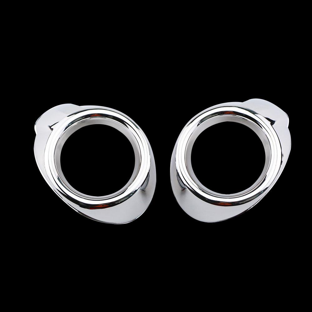 2Pcs ABS Chrome Car Front Right Left Fog Lights Lamp Frame Cover Trim for Ford Focus 3 MK3 2012 2013 2014 Accessories