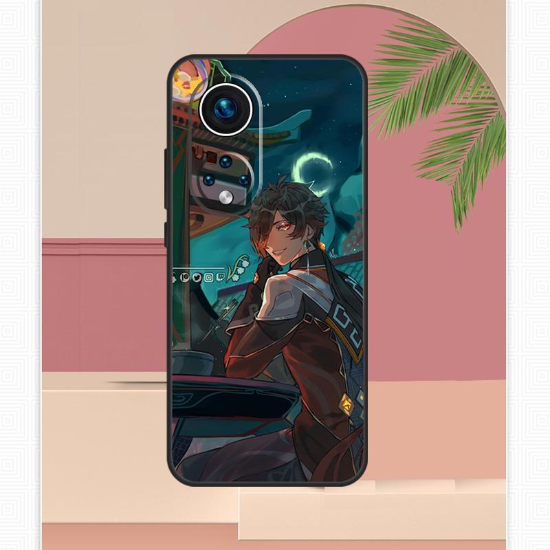 Genshin Impact Zhong Li Case For Honor Magic 8 Pro 7 6 5 Lite Honor 200 400 X9c X9b X9a X8b X8a X8c 50 70 90 Cover