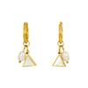 European & American High-End 18K Titanium Steel Natural Pearl Earrings - Women's Luxury Fashion Jewelry