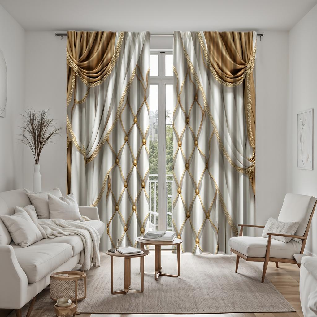 2 stück von HD digital weiß stil Europäischen villa erweiterte sinne vorhang kopf vorhang hause dekoration stil dekoration wohnzimmer ro