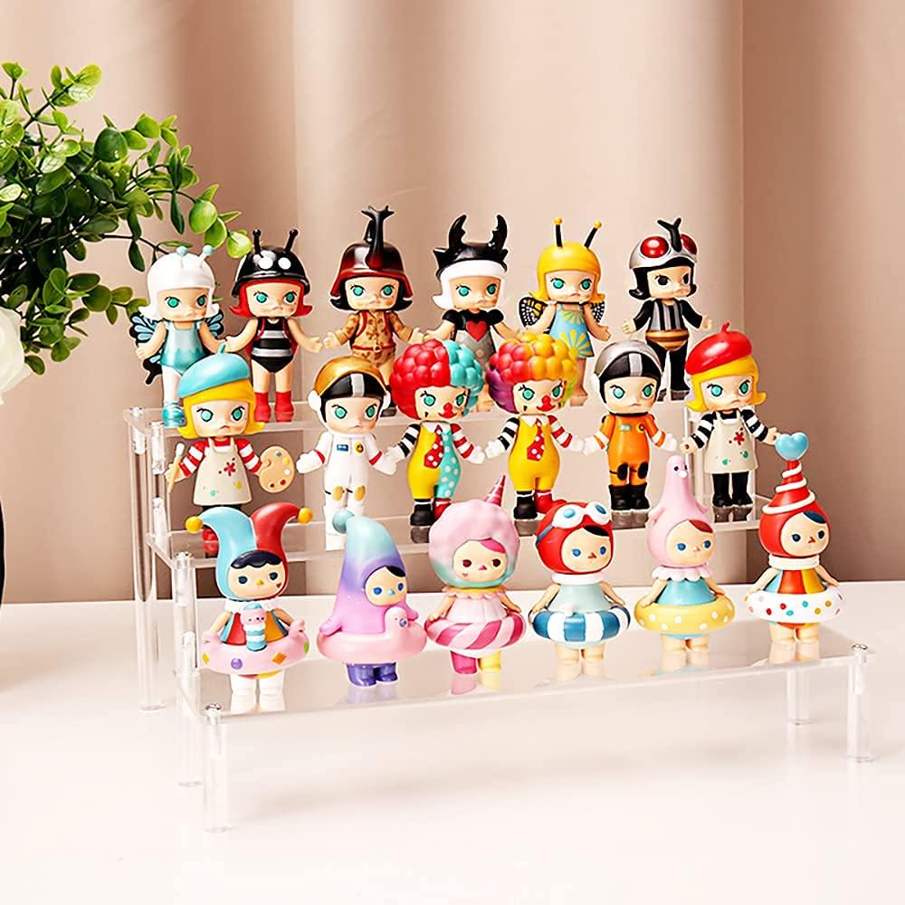 VIEAURA Display Acrylic 3 Figure 30cm Wide Stand, Stage, Tiers, Collection,