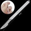 Non-Slip Metal Scalpel Knife Carbon Steel Surgical Scalpel Blades Handle Scalpel DIY Cutting Tool Repair Animal Surgical Knife