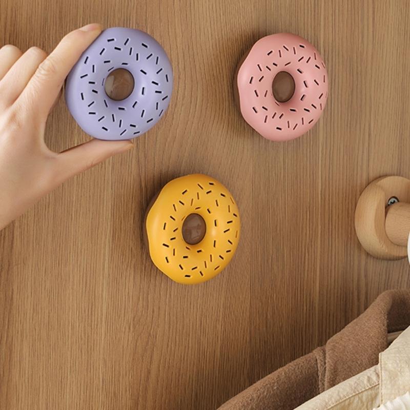 Lovely Doughnuts Storage Container Dehumidifying Storage Case Convenient Accessory for Wardrobes Dormitory Office Use