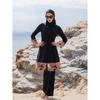 Costume da Bagno Intero da Donna Modesto a Manica Lunga con Copricapo e Pantaloni - Costumi da Bagno con Protezione UV per Spiaggia e Piscina