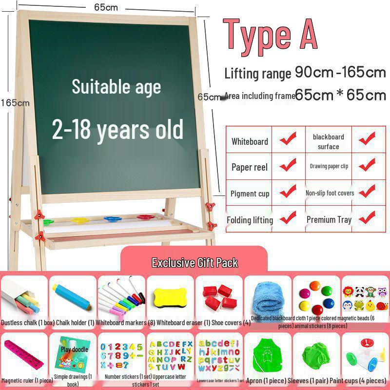 Kinder Staubfreie Abwischbare Tafel Staffelei & Wandaufkleber Zeichenbrett
