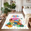 Alfombra de Piso de Terciopelo de Cristal Antideslizante, Alfombra con Diseño de Pocoyó para Decoración de Interiores, Sala de Estar, Dormitorio, Hogar