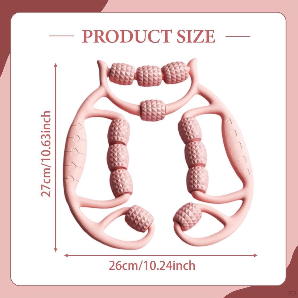 12 Wheel Leg Massage Roller, Muscle Equipment, Ergonomic Gripper, Deep Tissue for