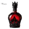 Verdickte Whiskeyflasche 1200ML Halloween Fledermaus Schloss Flasche, 320ML Vintage Gotischer Glas Wein Likör Halter Becher, Dekorative Karaffe Flachmann für