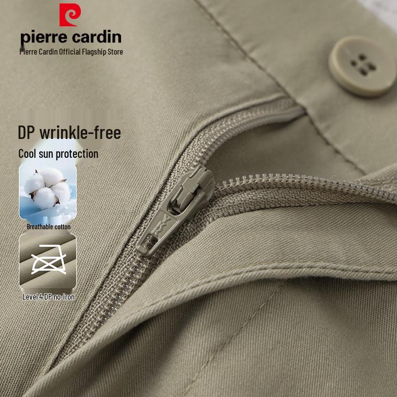Pierre Cardin Men's DP Wrinkle-Free Cotton Straight-Leg Casual Pants