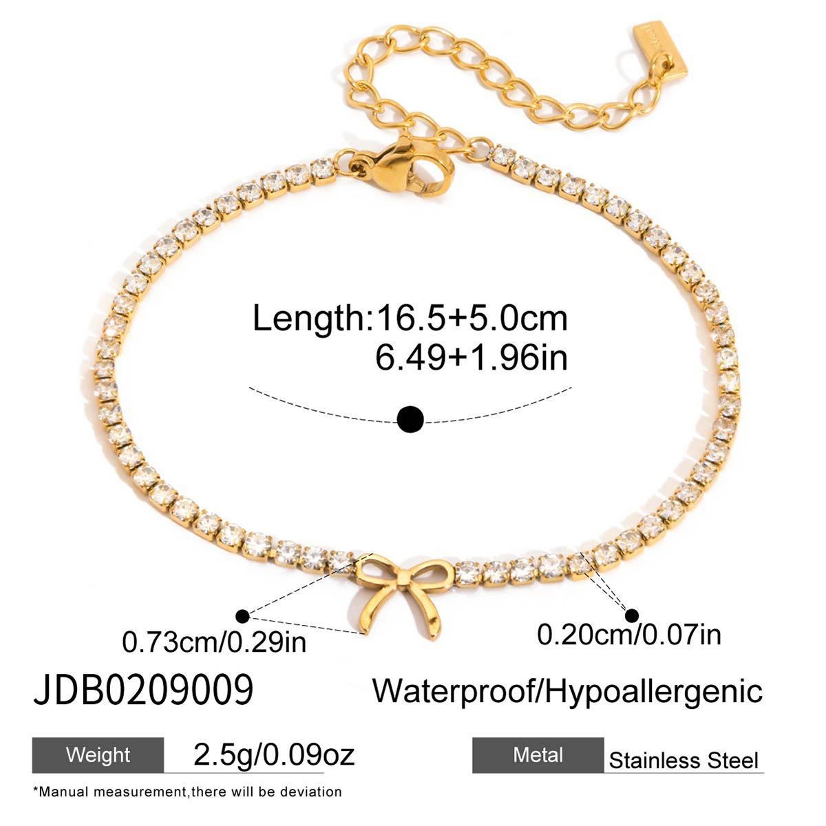 

Light luxury high-end sweet wind four-leaf clover bracelet white diamond chain jewelry