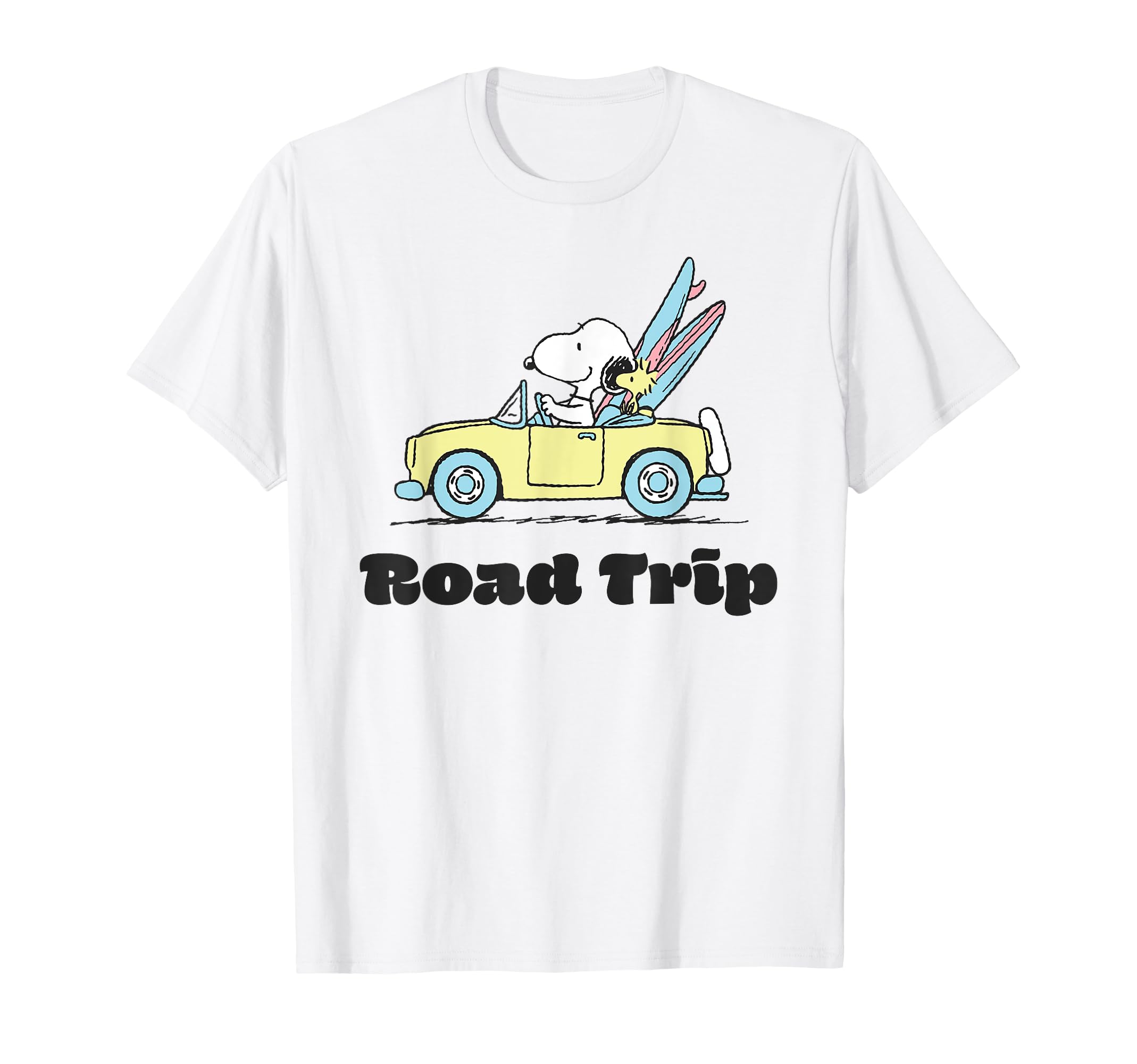 

Peanuts Road Trip Snoopy and Woodstock T-shirt белый